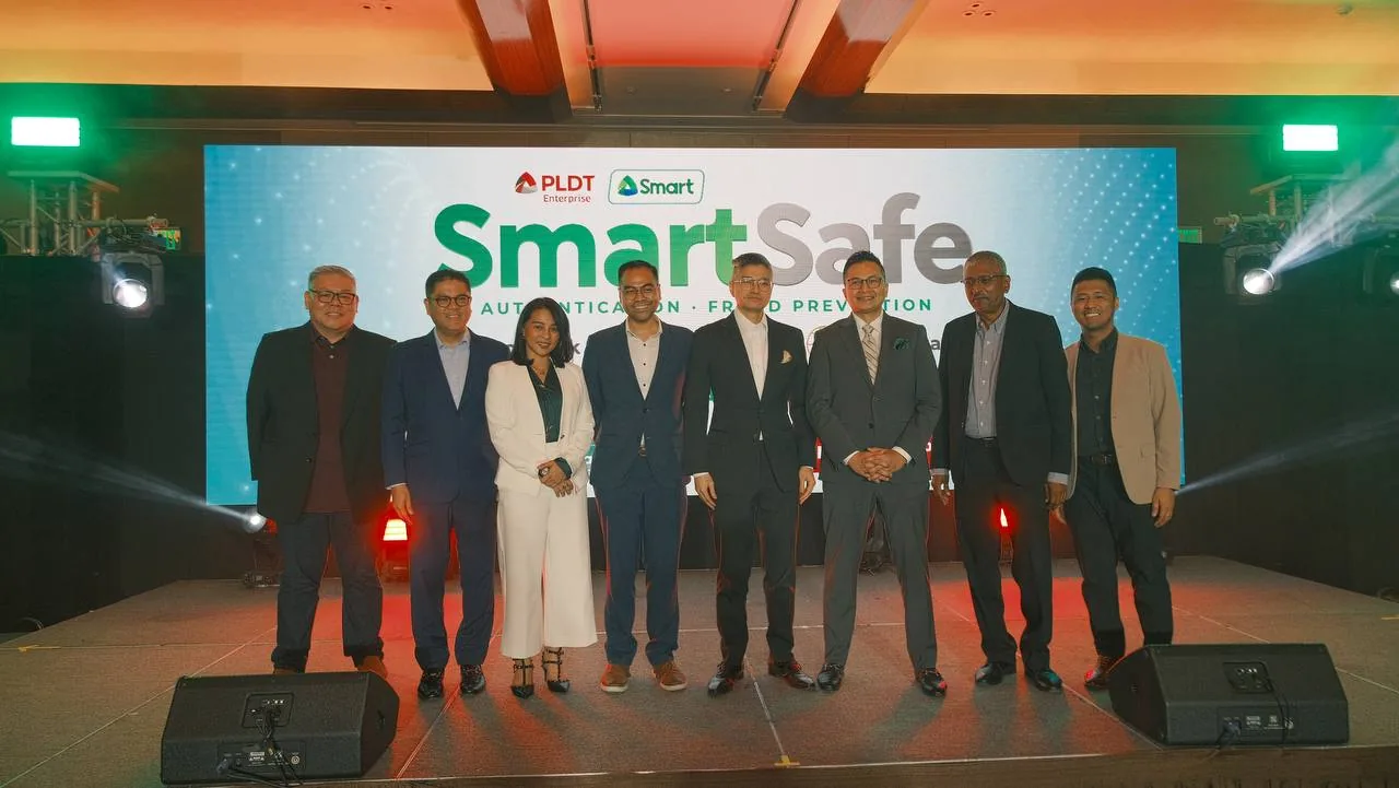 Executives at the launch of the new SmartSafe authentication APIs in Parañaque City