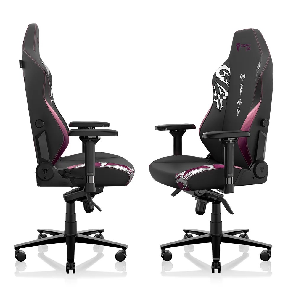 Secretlab TITAN Evo K/DA FIRESTARTER Edition gaming chair, two angles