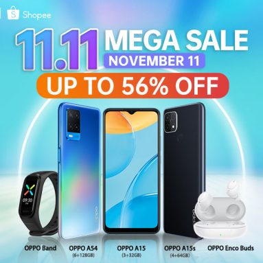 Enjoy Up to 56% on OPPO Devices this 11.11 Mega Brand Day Sale on Shopee and Lazada