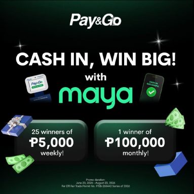 Pay&Go and Maya Launch Cash In, Win Big Promo